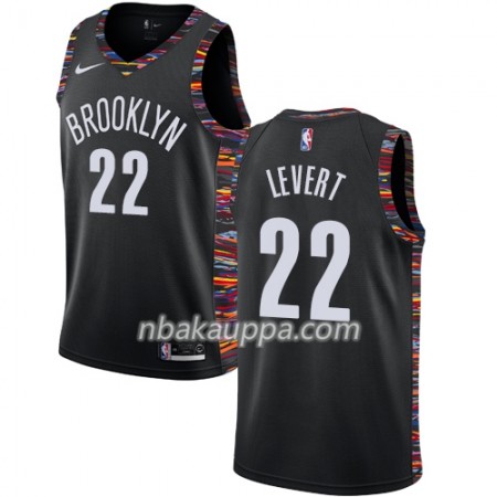 Brooklyn Nets Caris LeVert 22 2018-19 Nike City Edition Musta Pelipaidat Swingman - Miesten